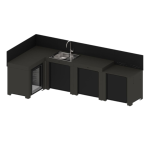 4 MODULES COMFORT KITCHEN PACKAGE CARGO GREY